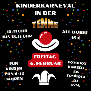 Kinderkarneval in der Tenne! [Digital]